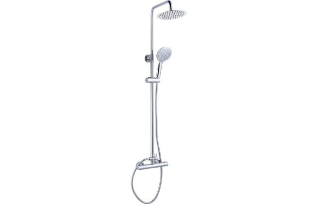 Rondi Thermostatic Bar Mixer with Round Handset & Overhead