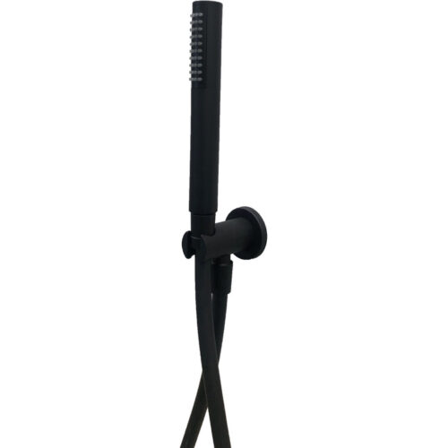 Vema Timea Black Round Handheld Shower Head