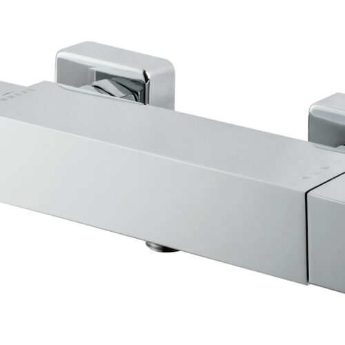 Vema Square Single Outlet Thermostatic Bar Valve