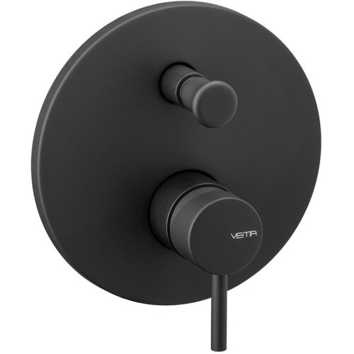Vema Maira Black Concealed Shower Mixer w/Diverter - Two Outlet
