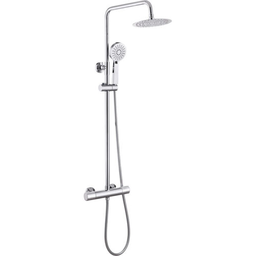 Aspire Cool-Touch Thermostatic Mixer Shower w/Riser & Overhead Kit