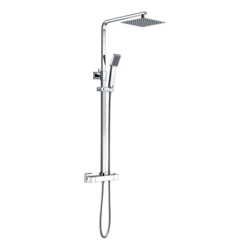 Justy Thermostatic Bar Mixer w/Riser & Overhead Kit