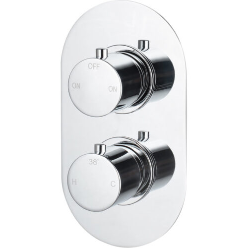 Lucas Thermostatic Two Outlet Twin Shower Valve