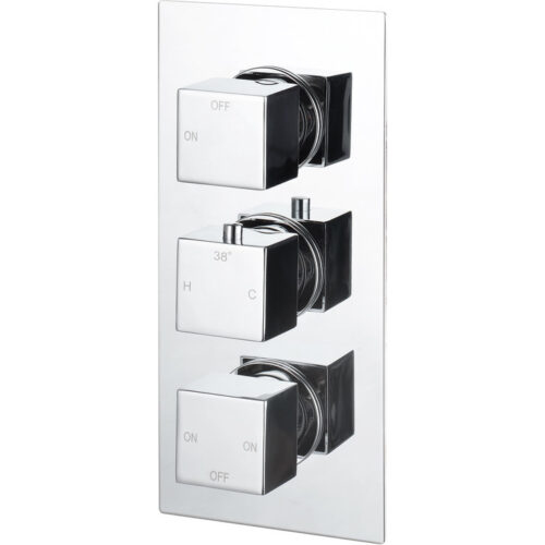 Jetta Thermostatic Three Outlet Triple Shower Valve