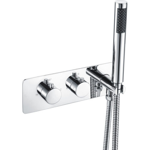 Tacoma Thermostatic Two Outlet Shower Valve with Handset