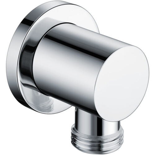 Chrome Wall Outlet Elbow - Round