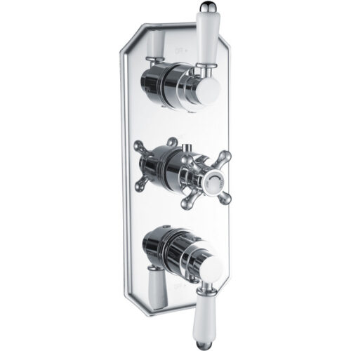 Traditional Lever Thermostatic Two Outlet Shower Valve