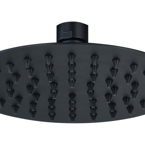 200mm Round Showerhead - Matt Black