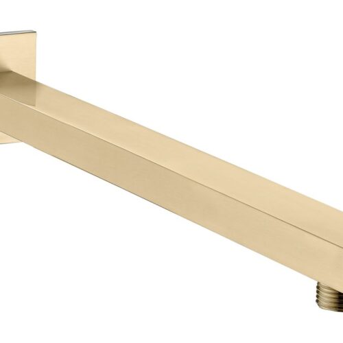 300mm Square Shower Arm - Brushed Brass