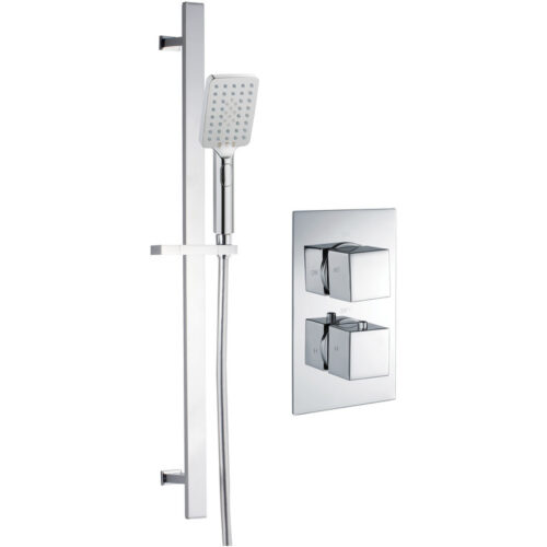Jetta Shower Pack One - Single Outlet Twin Shower Valve with Riser Kit