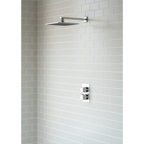 Jetta Shower Pack Two - Single Outlet Twin Shower Valve with Overhead