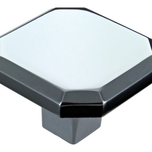 34mm Octagonal Knob - Chrome