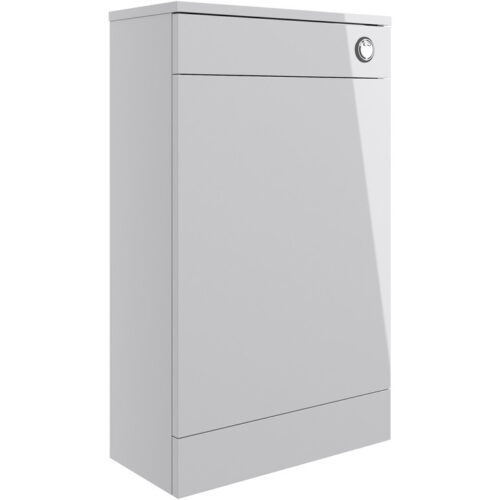 Jupiter 500mm Floor Standing WC Unit - Grey Gloss