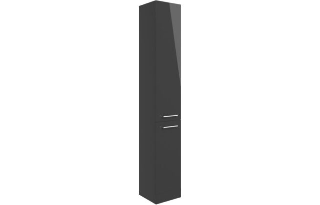 350mm Floor Standing 2 Door Tall Unit – Anthracite Gloss