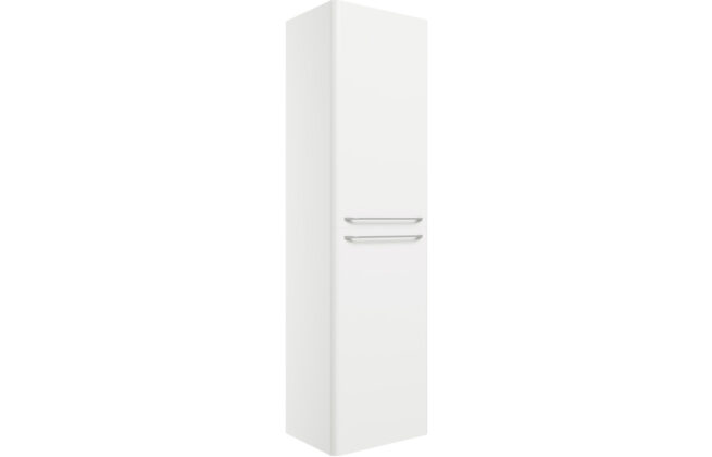 Taurus 454mm Wall Hung 2 Door Tall Unit – White Gloss