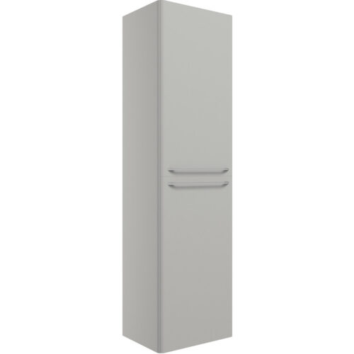 Taurus 454mm Wall Hung 2 Door Tall Unit - Grey Gloss
