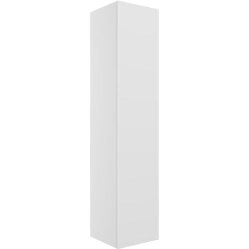 Sable 350mm Wall Hung 1 Door Tall Unit - Matt White