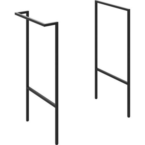Sable Optional Frame w/Integrated Towel Rail - Black