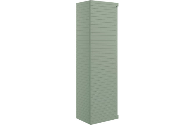 Aqua 350mm Wall Hung 1 Door Tall Unit – Matt Willow Green