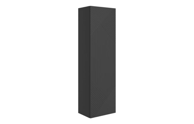 Vega 350mm Wall Hung 1 Door Tall Unit – Matt Graphite Grey