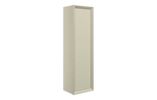 Canopus 345mm Wall Hung 1 Door Tall Unit – Matt Cotton