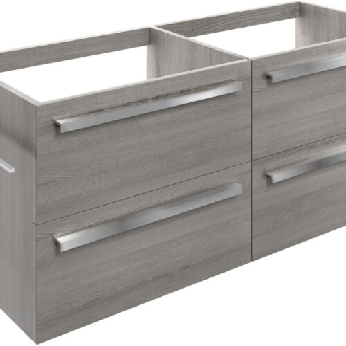 Monaco 1200mm Wall Hung Basin Unit Run (No Top) - Elm Grey