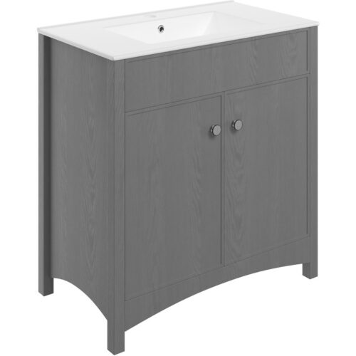 Fiero 810mm Basin Unit (exc. Basin) - Grey Ash