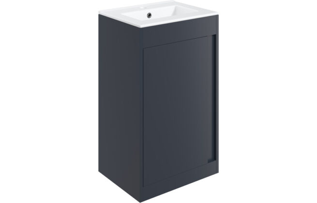 Elan 510mm Floor Standing Unit Inc. Basin – Matt Indigo Blue