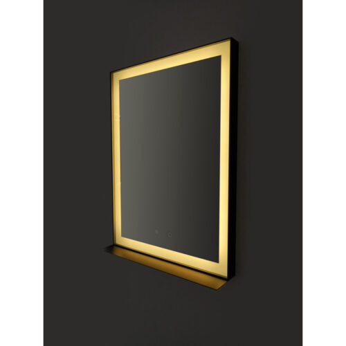 Shire 800x600mm Front-Lit Rectangular Mirror - Black