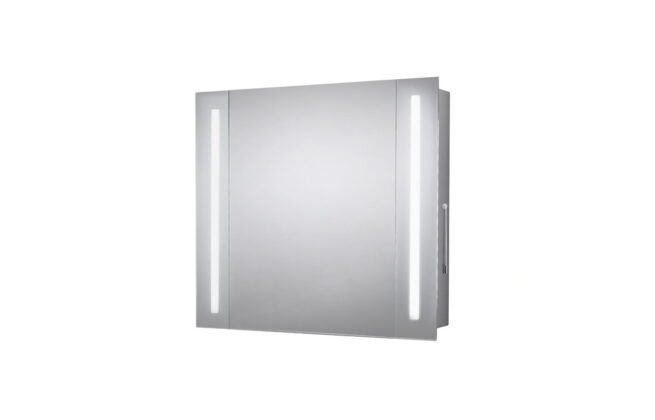 Harmony 600mm 2-Door LED Mirrored Cabinet