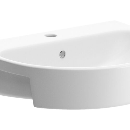 September 555x435mm 1TH Semi Recessed Basin