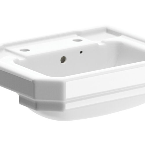 Moon 500x450mm 2TH Semi Recessed Basin