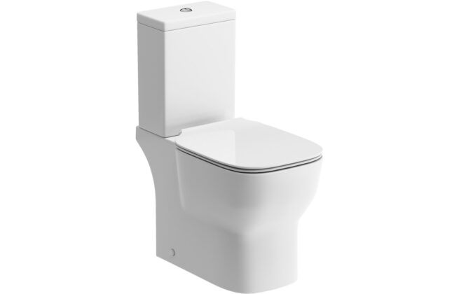 Mars Close Coupled Open Back WC & Soft Close Seat
