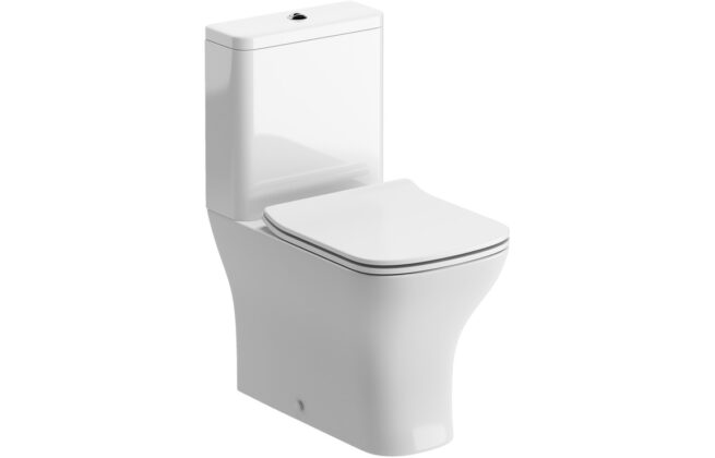 April Close Coupled Fully Shrouded WC & Slim Soft Close Seat