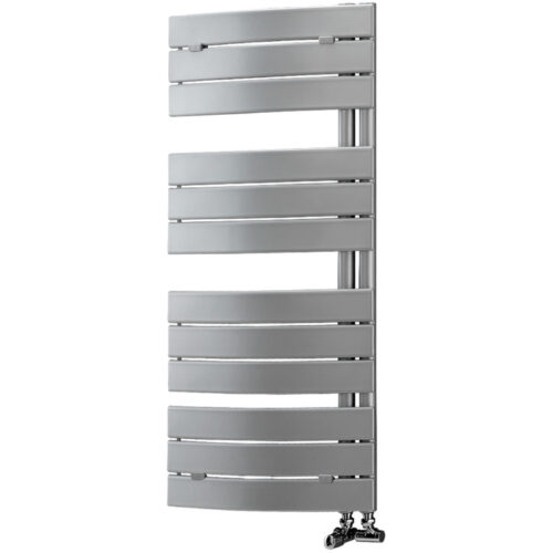Jordan 49mm Designer Curved Square Ladder Radiator 550x1080mm - Chrome