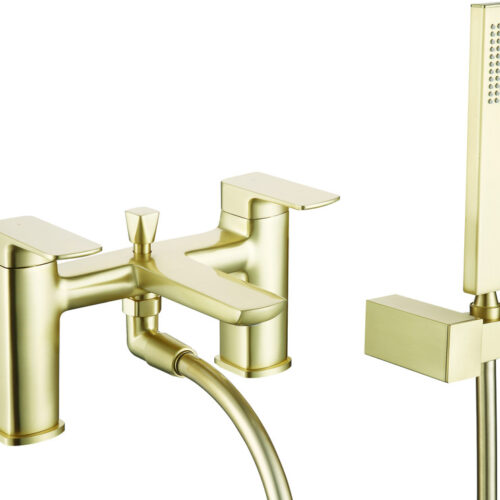 Finissimo Bath Shower Mixer - Brushed Brass