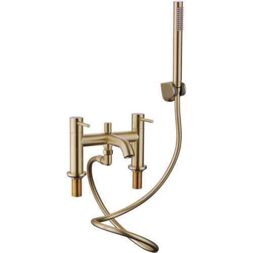 Pesca Bath Shower Mixer - Brushed Brass