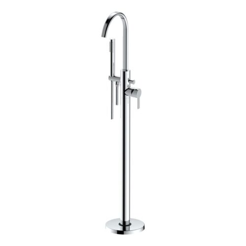 Umber Floor Standing Bath/Shower Mixer - Chrome