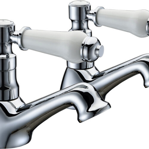 Chicago Bath Pillar Taps - Chrome
