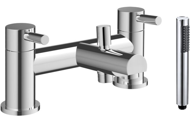 Lake Bath/Shower Mixer & Bracket – Chrome