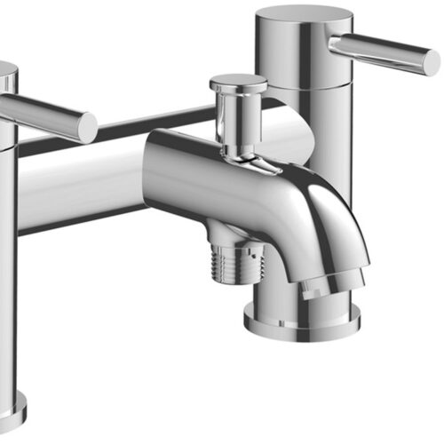 Memphis Bath/Shower Mixer & Bracket - Chrome