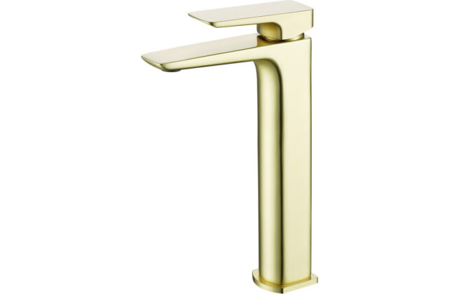 Finissimo Mono Tall Basin Tap – Brushed Brass