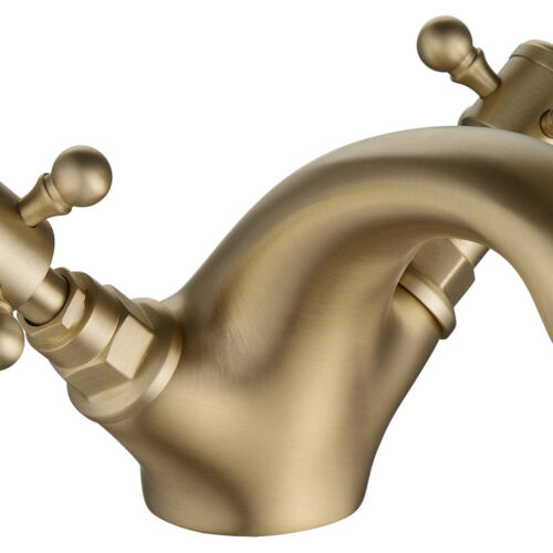 Newport Basin Mixer & Pop Up Waste - Brushed Brass