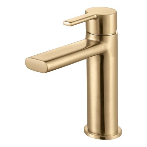 Umber Basin Mixer - Brushed Brass