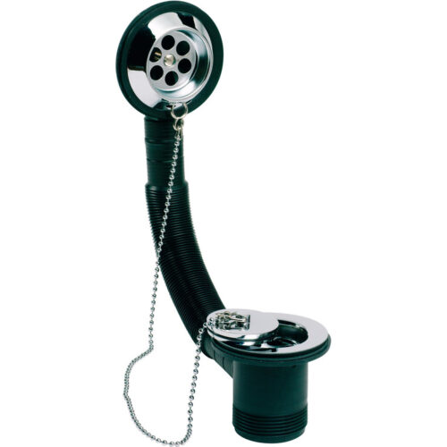 Bath Waste & Tidy Chain Plug - Chrome