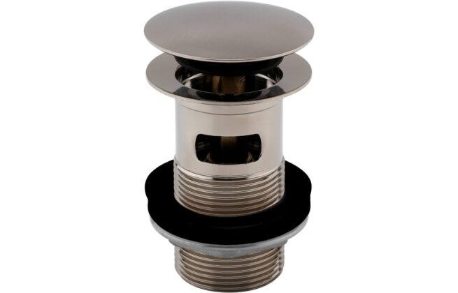 Slotted Push Button Waste – Stainless Steel