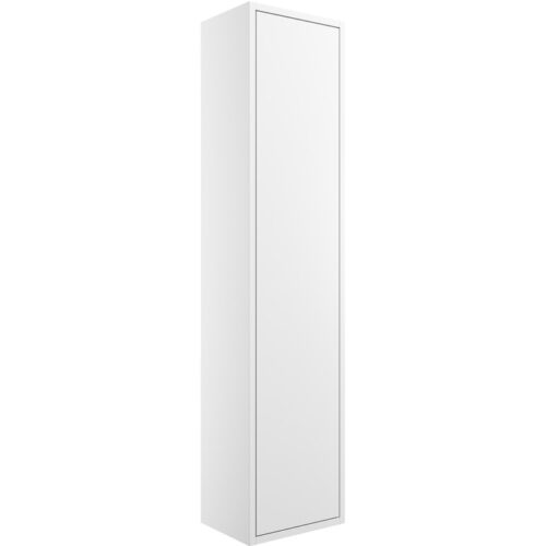 Tredia 300mm 1 Door Wall Hung Tall Unit - Matt White