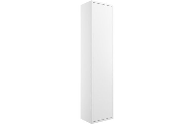 Tredia 300mm 1 Door Wall Hung Tall Unit – Matt White