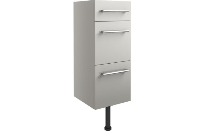 Tundra 300mm 3 Drawer Unit – Light Grey Gloss