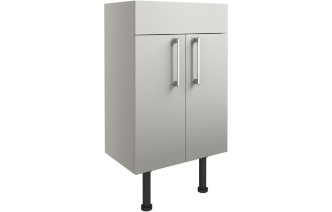 Tundra 500mm Basin Unit – Light Grey Gloss